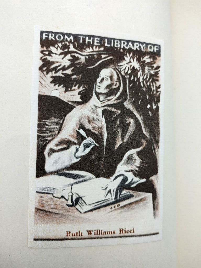 Bookplate from the first edition of McMillan's Mediterranean Assignment (1943)