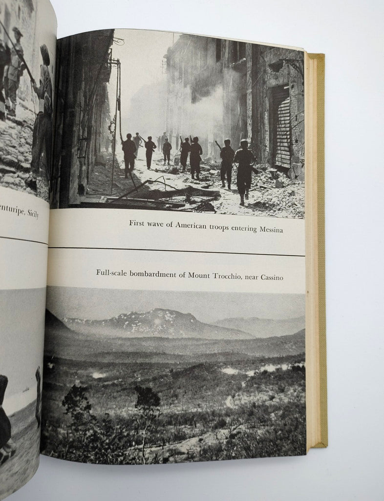 Images of American troops in Messina from the first edition of Tregaskis' Invasion Diary (1944)