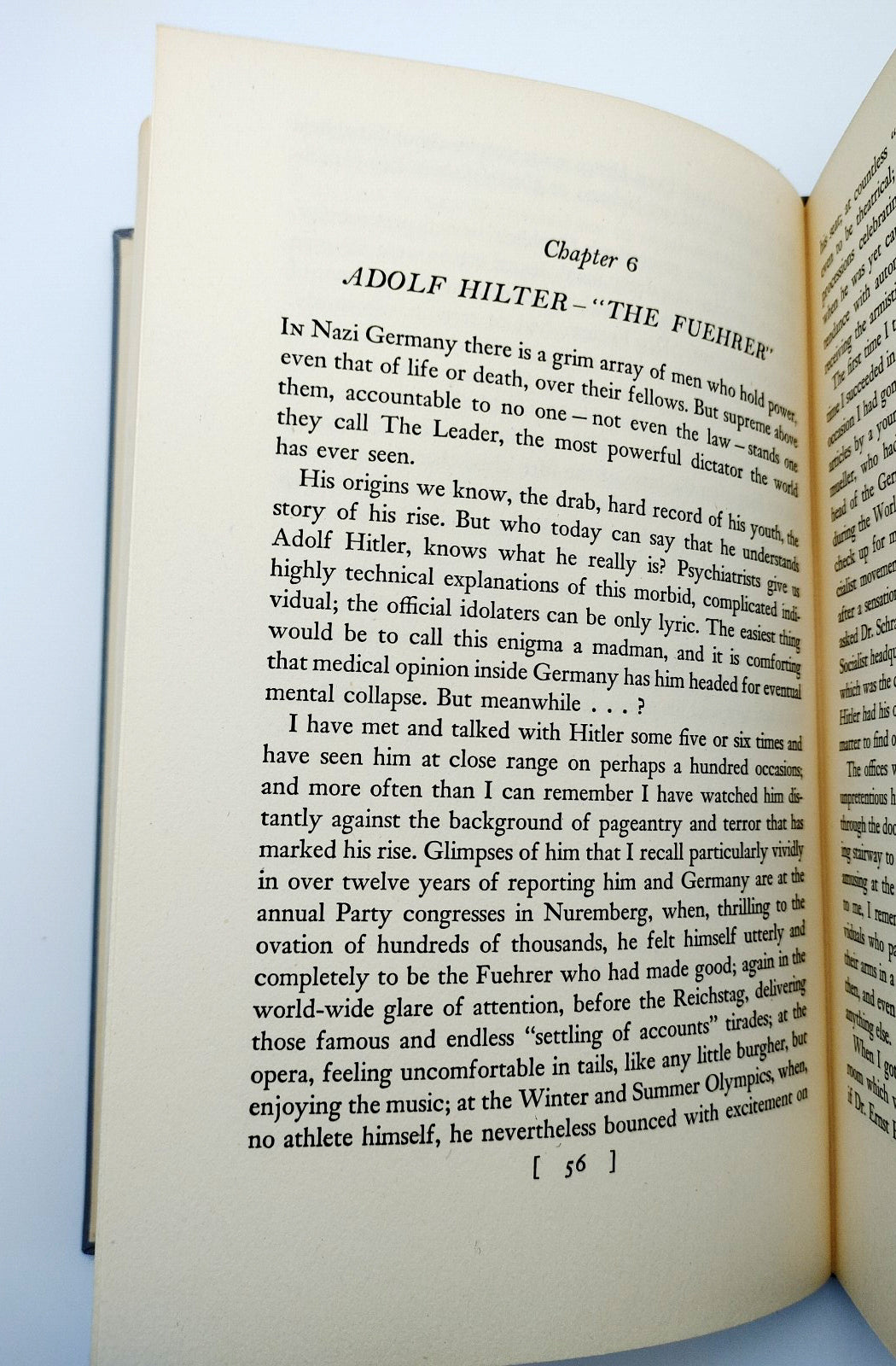 Chapter 6 on Hitler of the second printing of Oechsner's This Is the Enemy (1942)