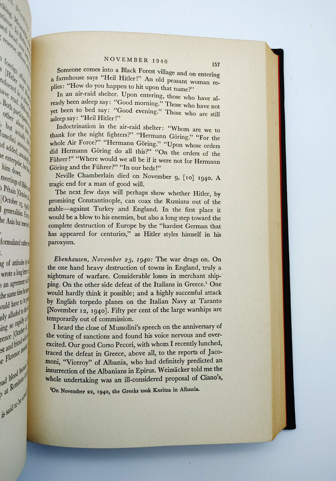 the first edition in English of The Von Hassell Diaries (1947)