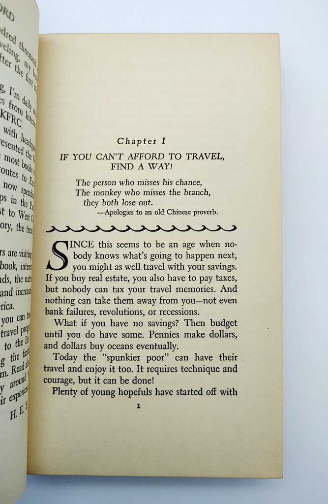 Chapter 1 of the first edition of Yates' The World Is Your Oyster (1939)