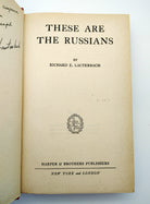 Title page of the first edition of Lauterbach's These Are the Russian (1943)