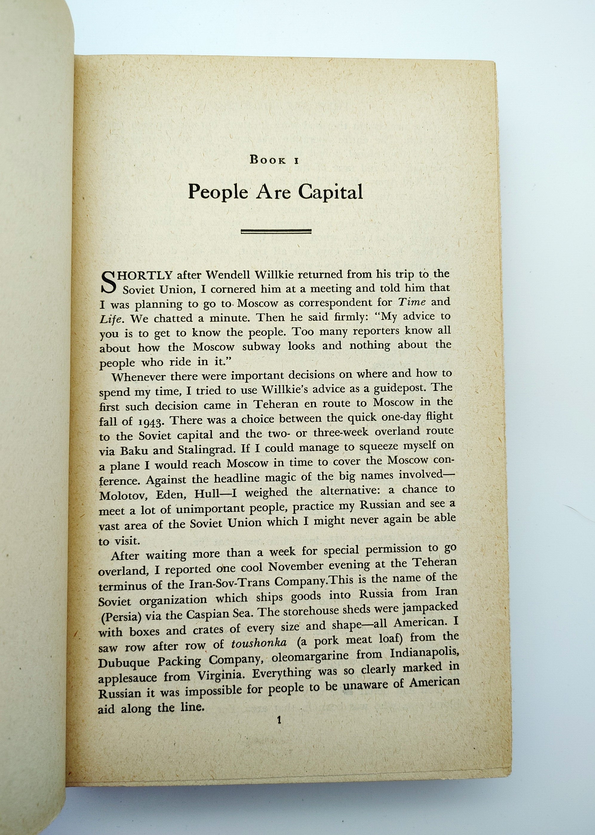 Chapter 1 People Are Capital from the first edition of Lauterbach's These Are the Russian (1943)