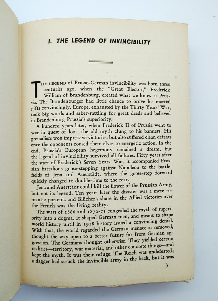 First chapter of the first edition of Lessner's Blitzkrieg and Bluff (1943)