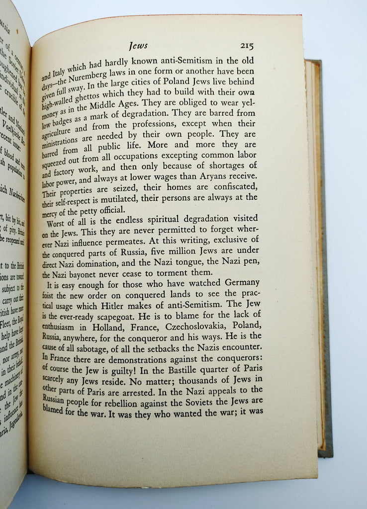 Chapter on Jewish people from the first edition of Hindus' Hitler Cannot Conquer Russia (1941)