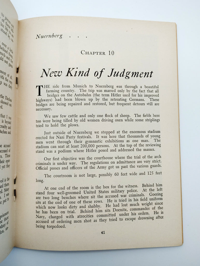 Chapter 10 New Kind of Judgment the first edition of Gannett's The Fuse Sputters in Europe (1946)