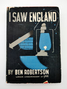 Dust jacket of the first edition of Robertson's I Saw England (1941)