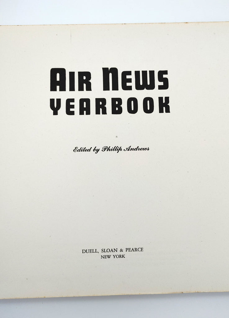 Title page of the first edition of Andrews' Air News Yearbook (1942)