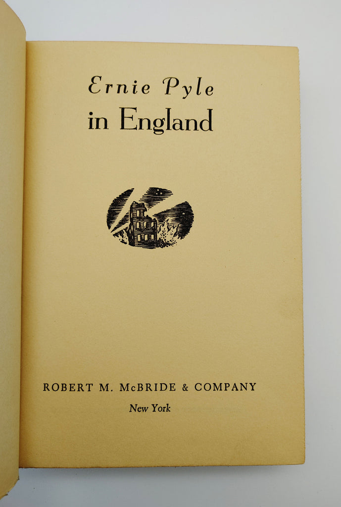 Title page of the first edition of Ernie Pyle in England (1941)