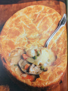 Pot pie picture from the first edition of Julia Child's and Jacques Pepin's Cooking at Home (1999)