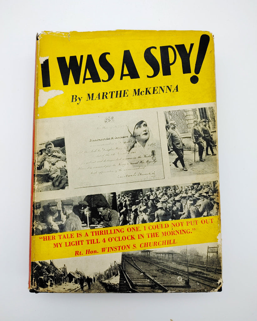 Dust jacket of the first edition of McKenna's I Was a Spy! (1933)