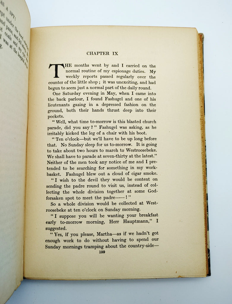 Chapter 9 from the first edition of McKenna's I Was a Spy! (1933)