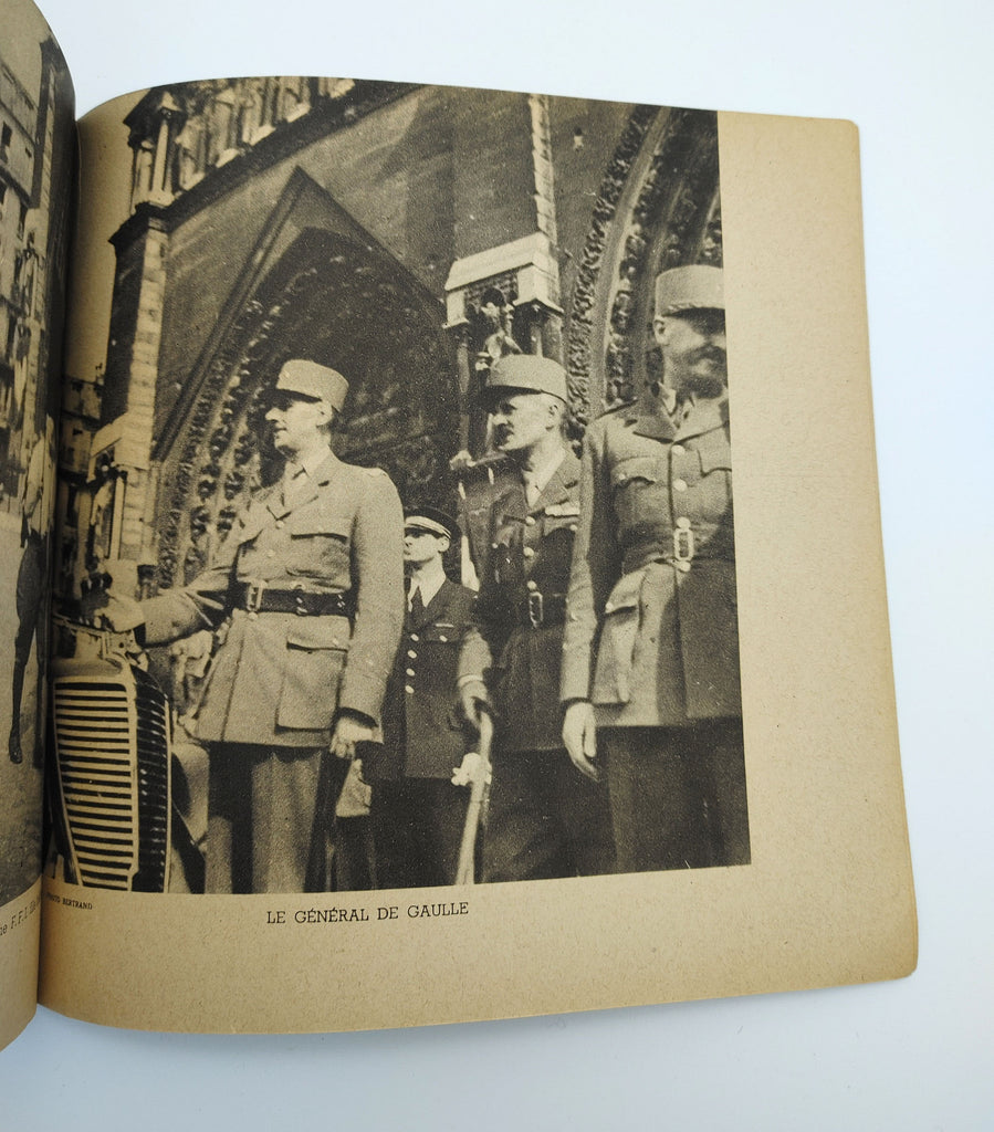 PIcture of General De Gaulle from Limited first edition of La Liberation De Paris (1944)