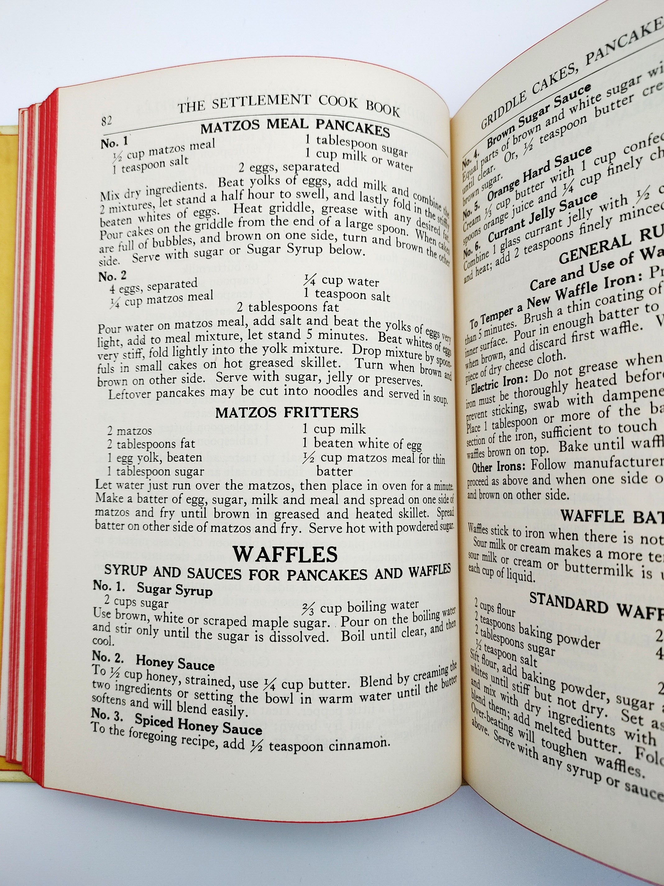 Matzo recipes from the 1940s edition of The Settlement Cook Book (1949)