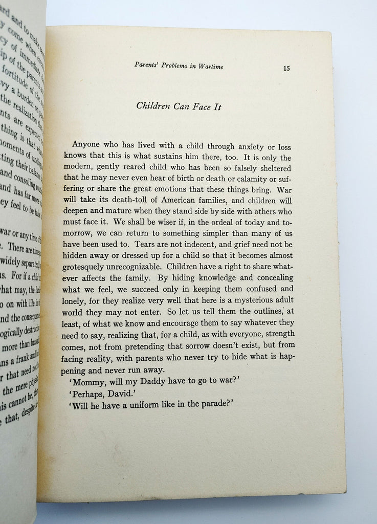 Chapter on children's resilience from the first edition of Wolf's Our Children Face War (1942)