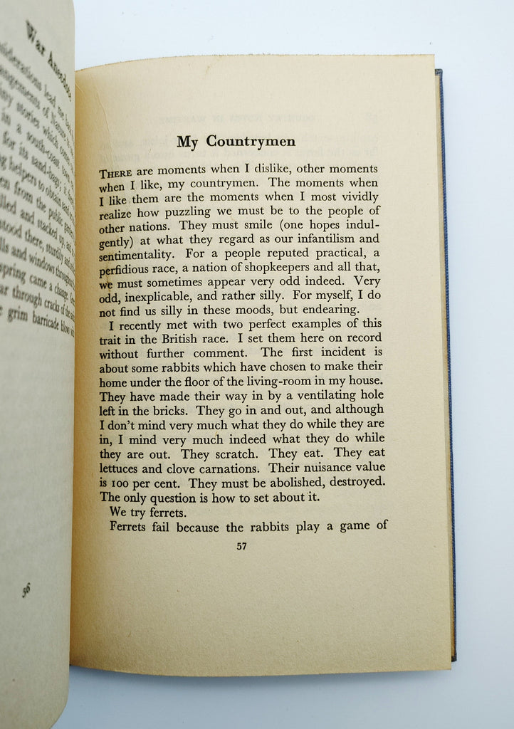 Chapter called "My Countrymen" from the first edition of Sackville-West's Country Notes in Wartime (1940)