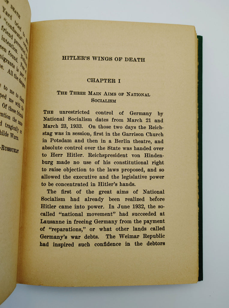 Chapter 1 of the first edition of Lehmann-Russbueldt's Hitler's Wings of Death (1936)