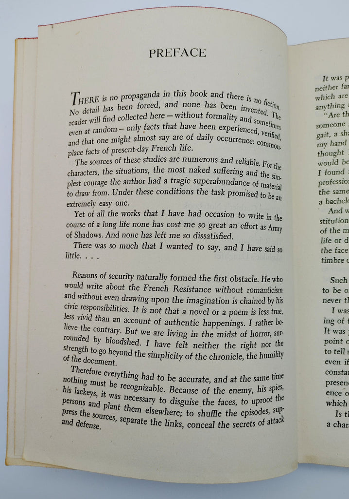 Preface of the first edition of Kessel's Army of Shadows (1944)