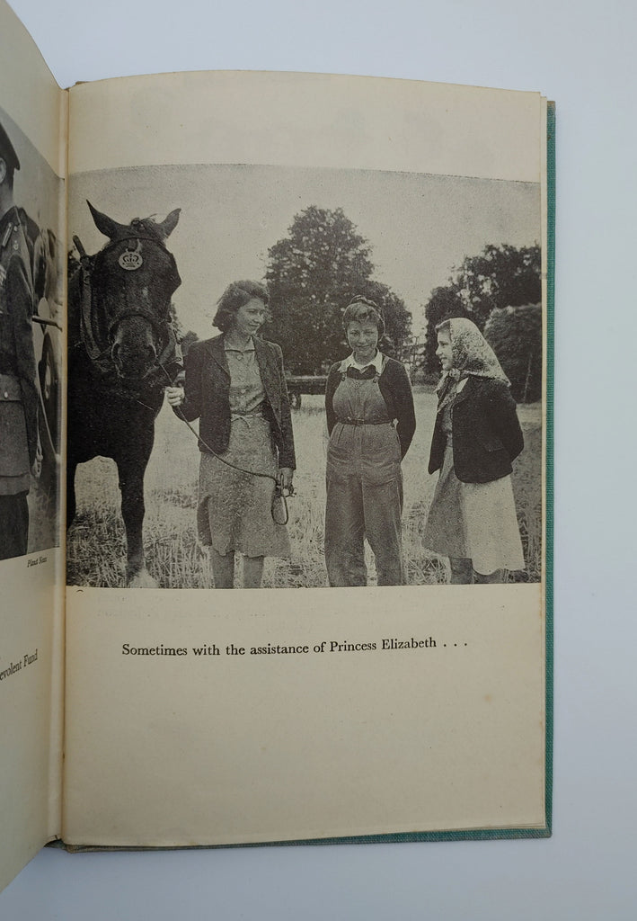 Women with Queen Elizabeth from the first edition of Sackville-West's The Women's Land Army (1944)