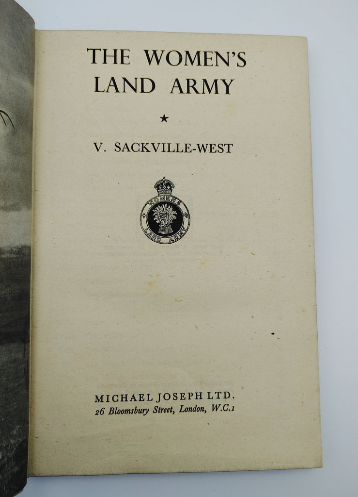 TItle page of the first edition of Sackville-West's The Women's Land Army (1944)