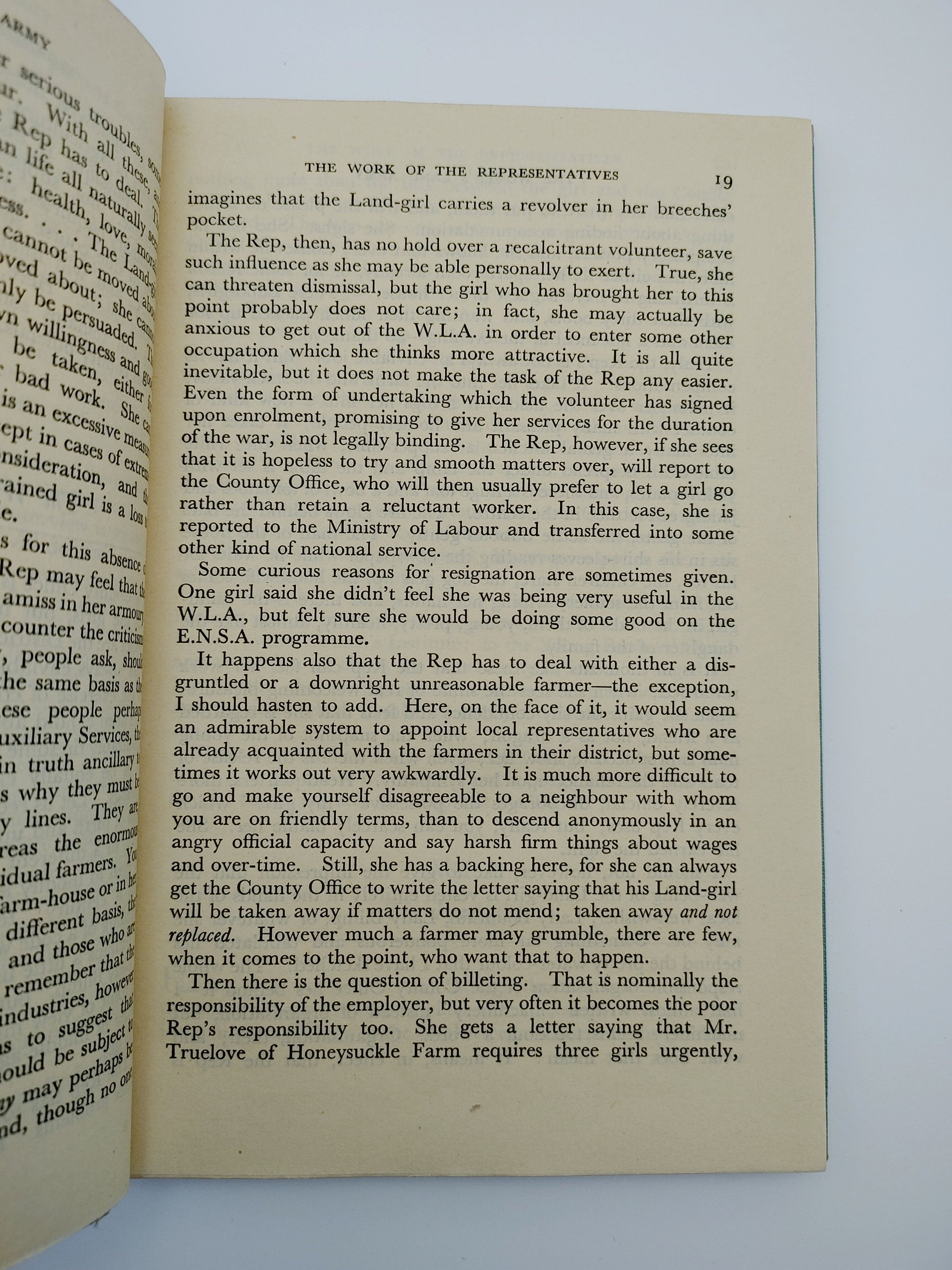 first edition of Sackville-West's The Women's Land Army (1944)