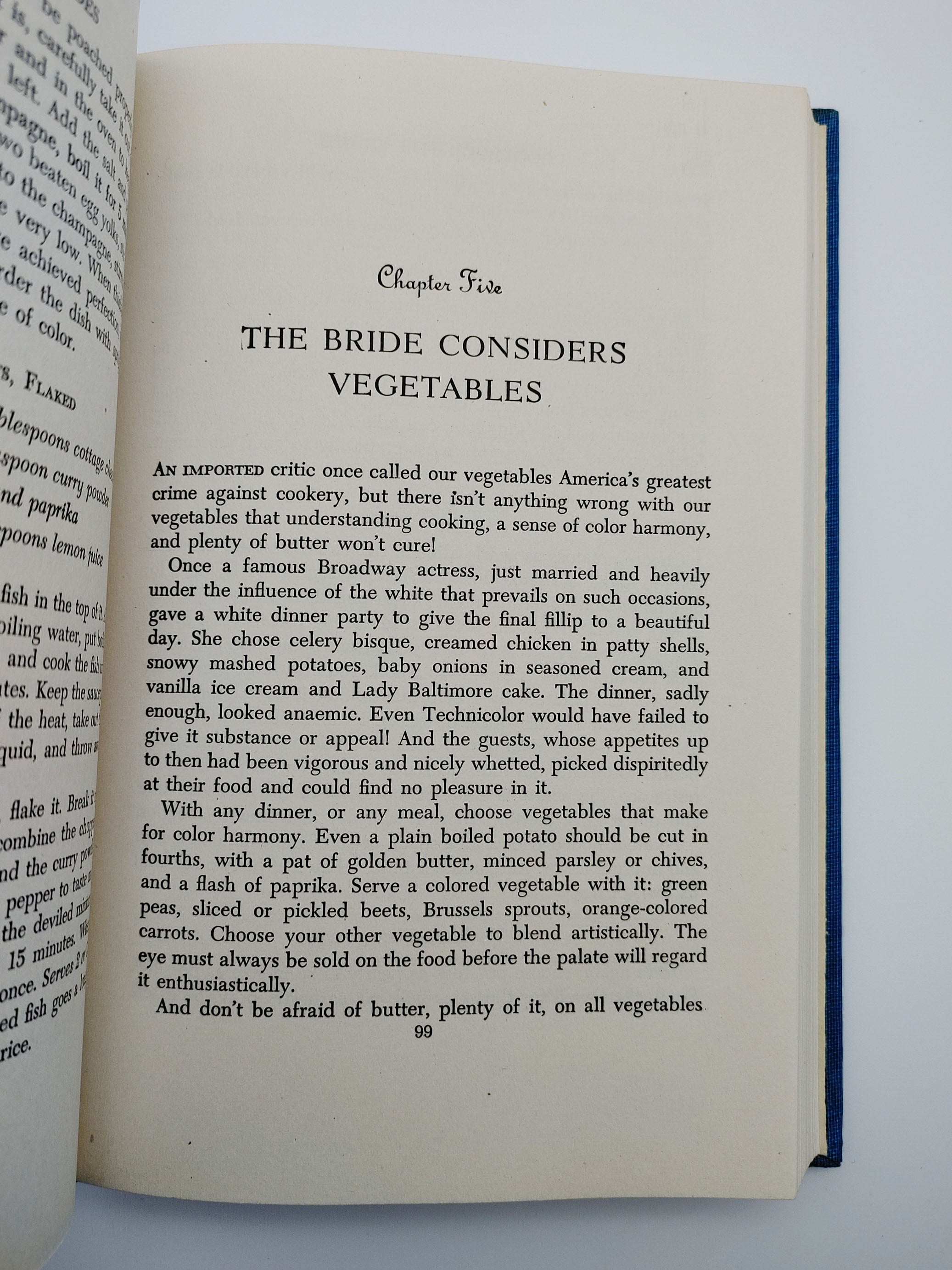 Chapter five of the first edition of Malone's Cook Book for Brides (1947)