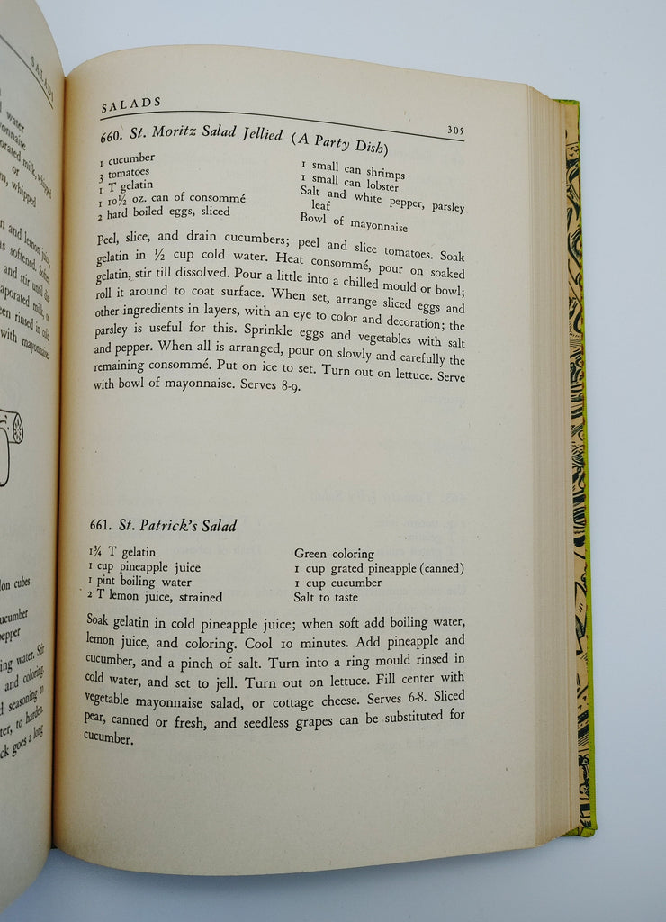 Jello Salad recipes from the first edition of Taylor's Economy for Epicures (1943)