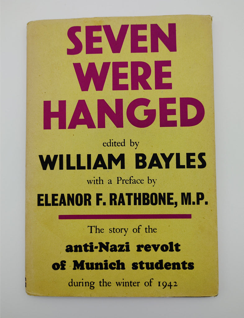 Cover of the first edition of Bayles' Seven Were Hanged (1945)