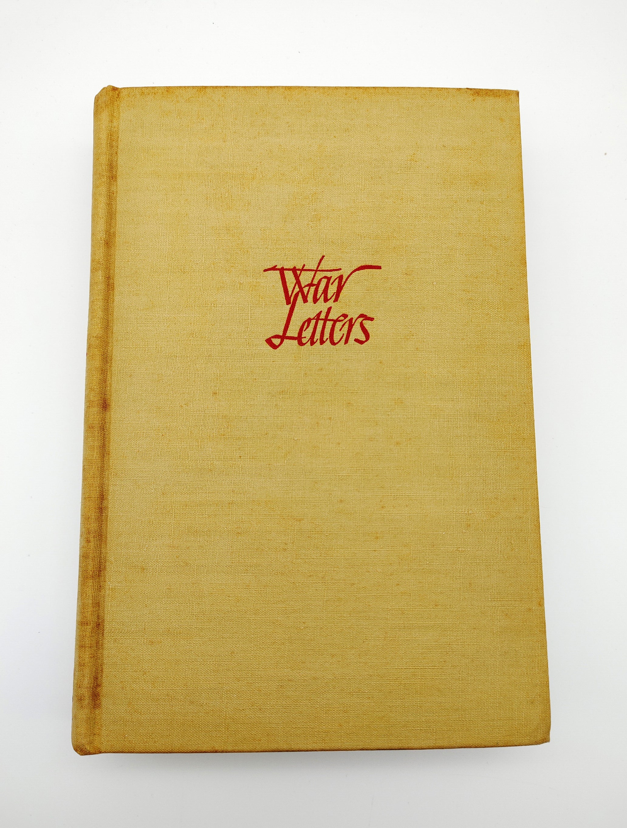 Book without dust jacket of Maule's A Book of War Letters (1943)