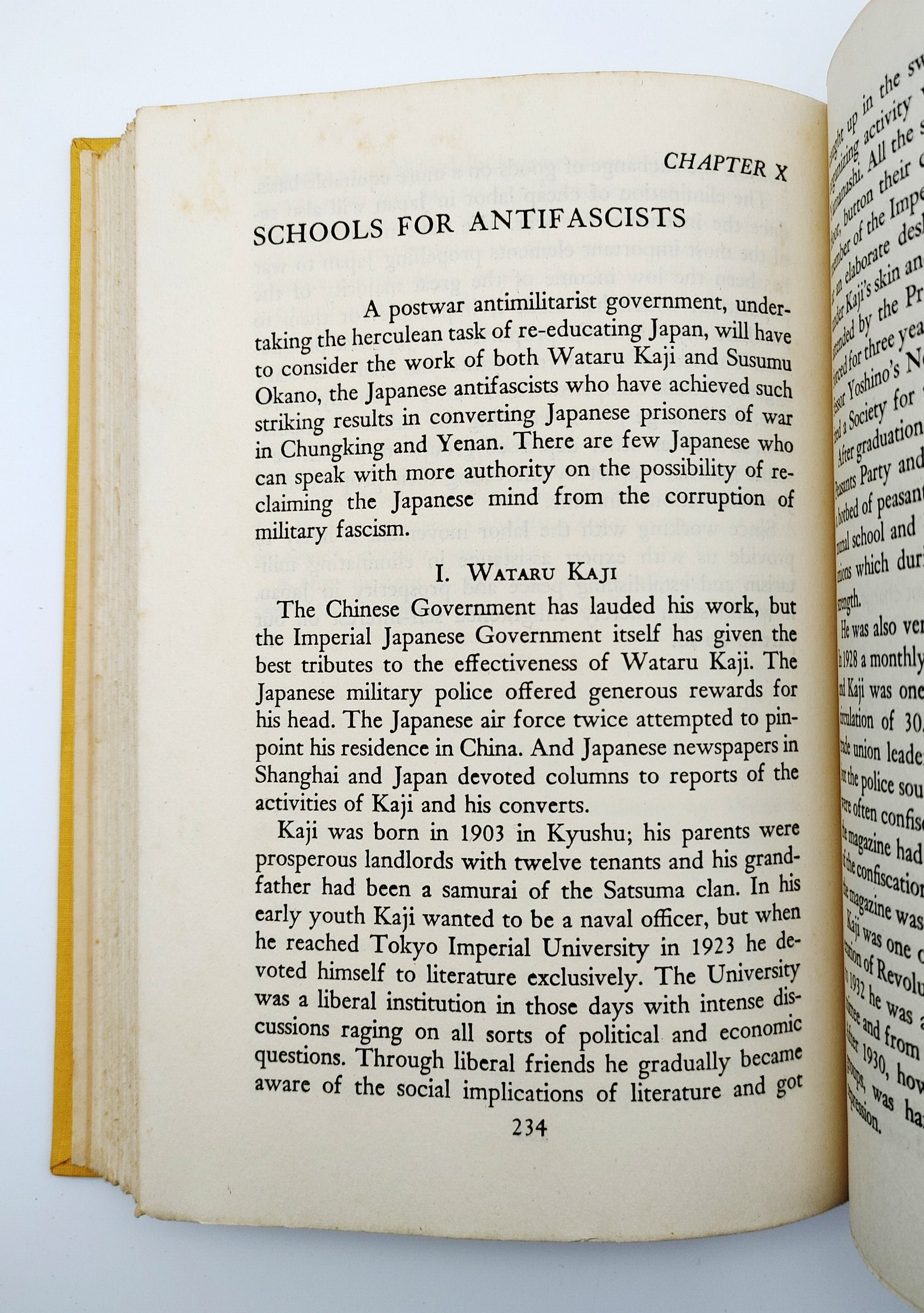 Schools for Antifascists in Roth's Dilemma in Japan (1945)