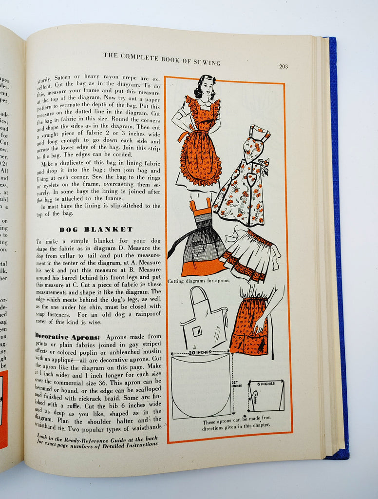 Dog blankets and aprons from The Complete Book of Sewing