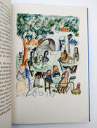 Illustration of a 1940s cafe from the first edition of Bemelmans's Blue Danube (1945)