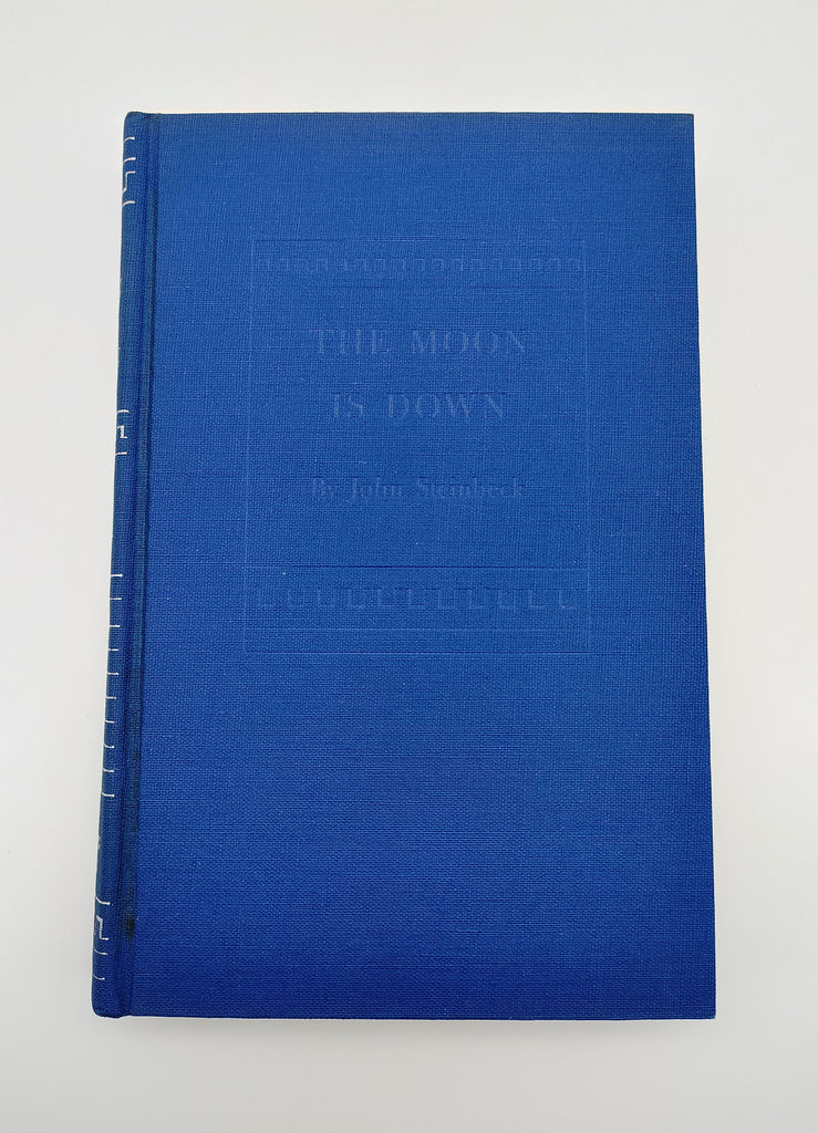 Book without dust jacket of the first edition of Steinbeck's The Moon Is Down (1942)
