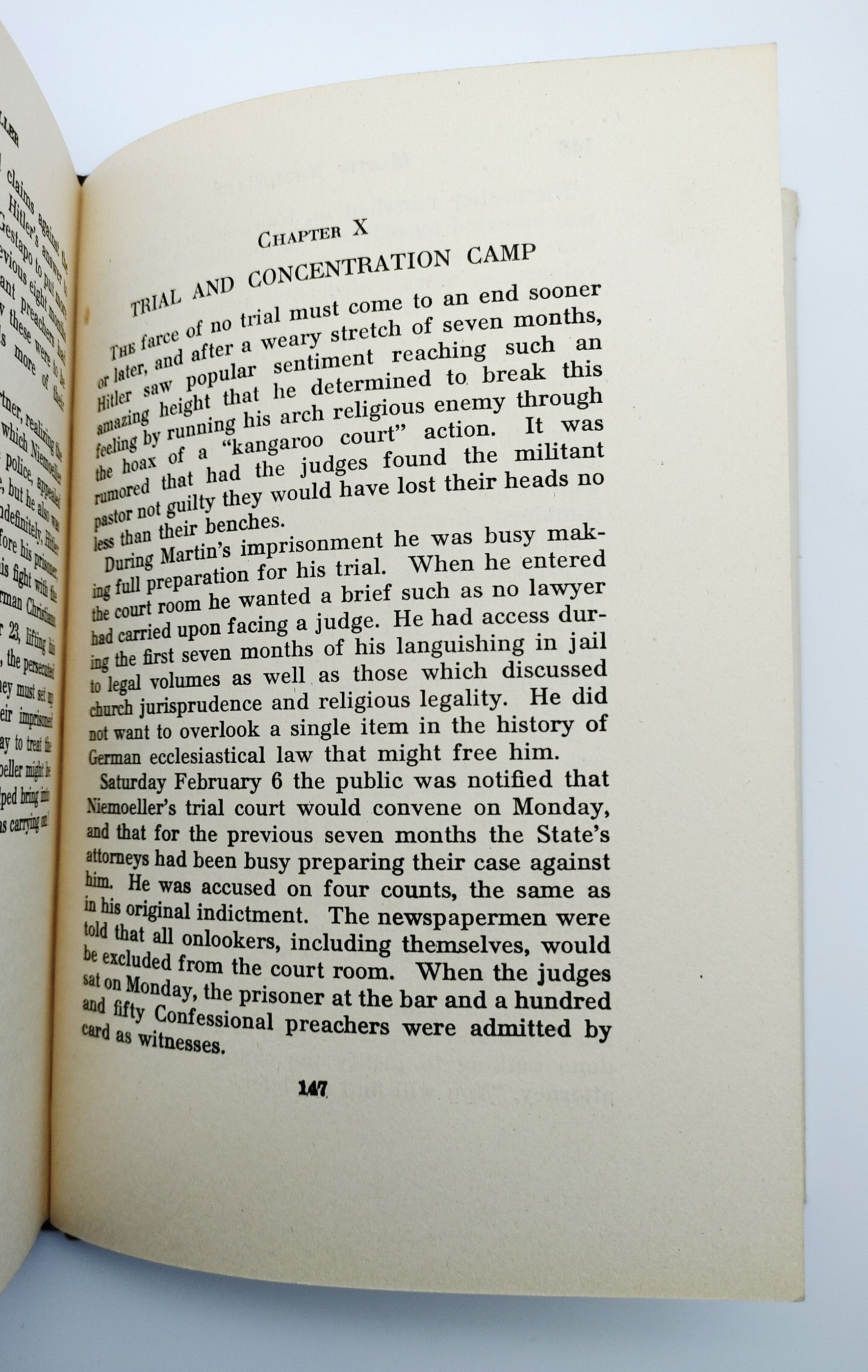 Chapter 10 of the third edition of Miller's Martin Niemoeller: Hero of the Concentration Camp (1942)