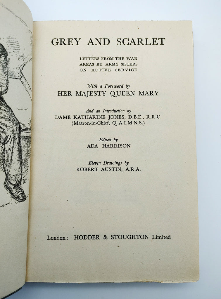 Title page of the first edition of Harrison's Grey & Scarlet (1944)