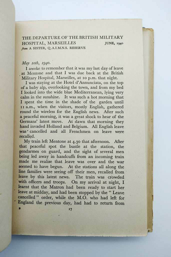 Letter from Marseilles from the first edition of Harrison's Grey & Scarlet (1944)