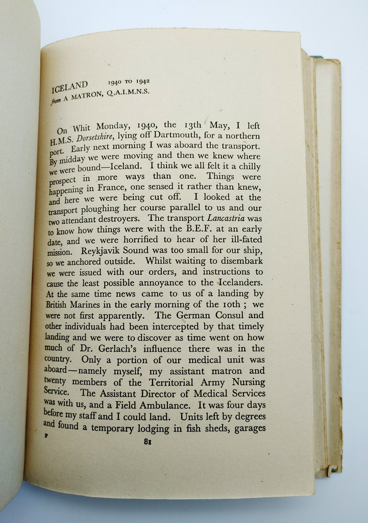 Letter from Iceland from the first edition of Harrison's Grey & Scarlet (1944)
