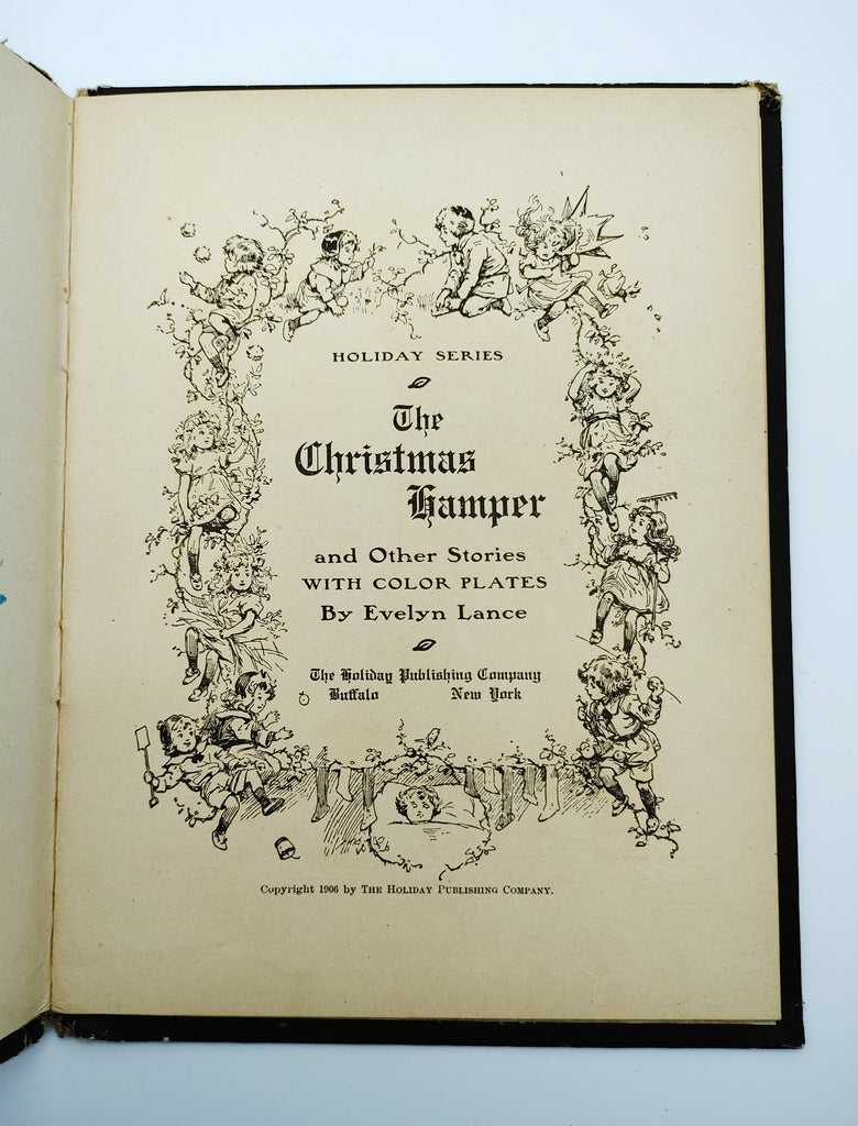 Title page of the first edition of The Christmas Hamper (1906)