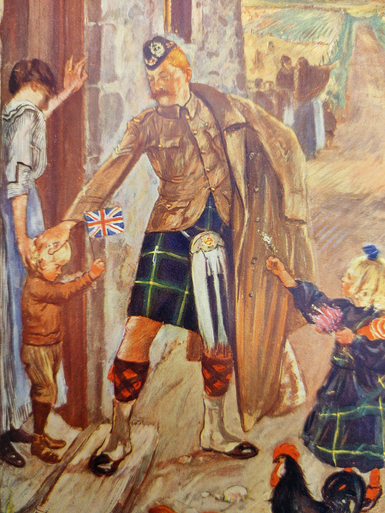 Scottish soldier during World War I from the first edition of O'Neill's The War 1914 (1914)