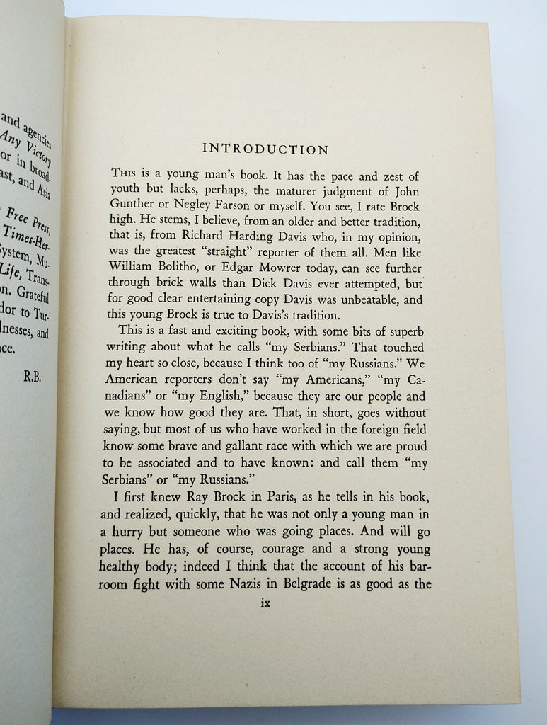 Introduction to the first edition of Brock's Nor Any Victory (1942)