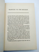 Reader warning of the first edition of Williams Haynes' The Chemical Front (1943)