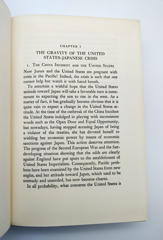 Chapter 1 of the first edition of Kinoaki Matsuo's How Japan Plans to Win (1942)