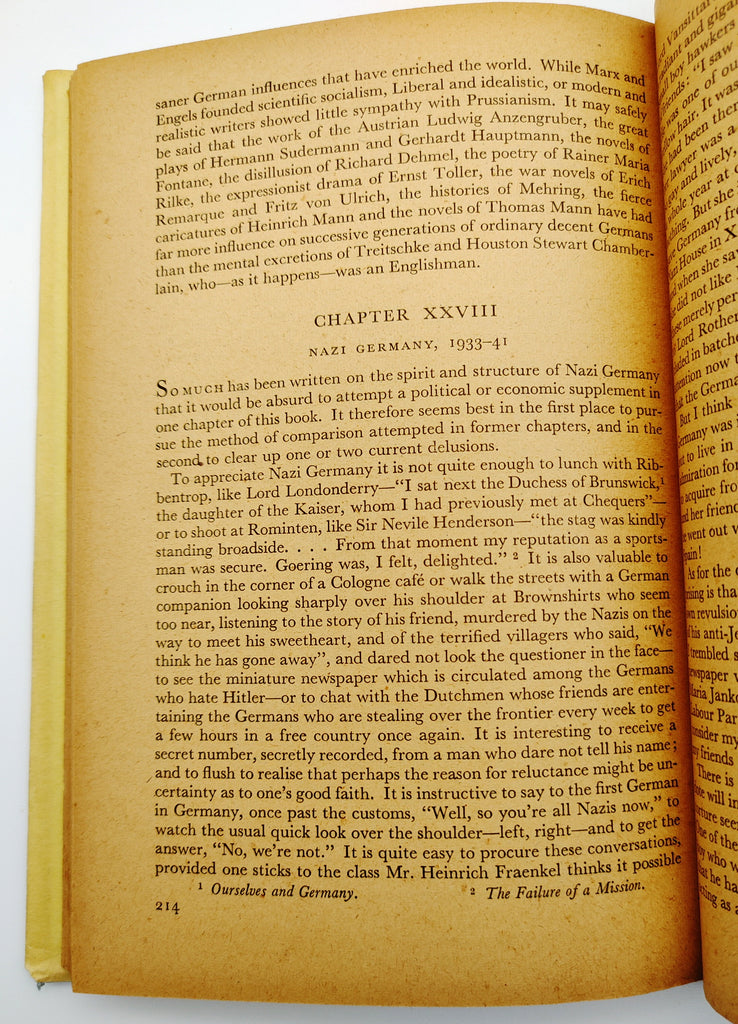 Chapter 28 about Nazi Germany of first edition of Aubrey Douglas Smith's Guilty Germans? (1942)