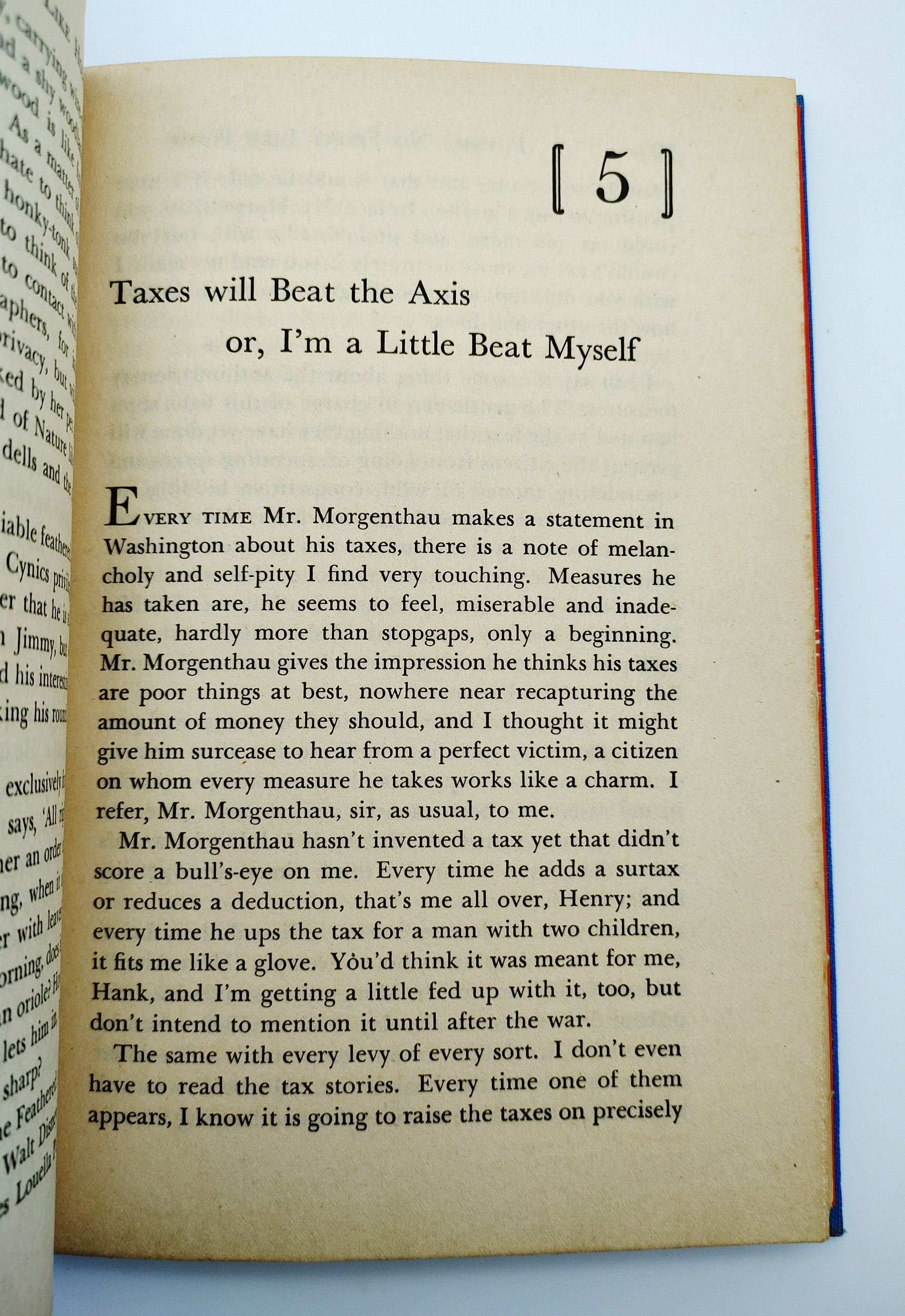 Chapter 5 about World War II taxes from the first edition of Robert Yoder's There's No Front Like Home (1944)