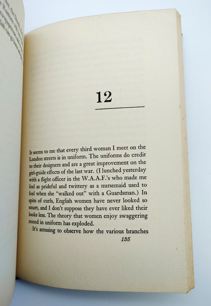 Chapter 12 about women and the war effort in the first edition of Wylie's Flight to England (1943)