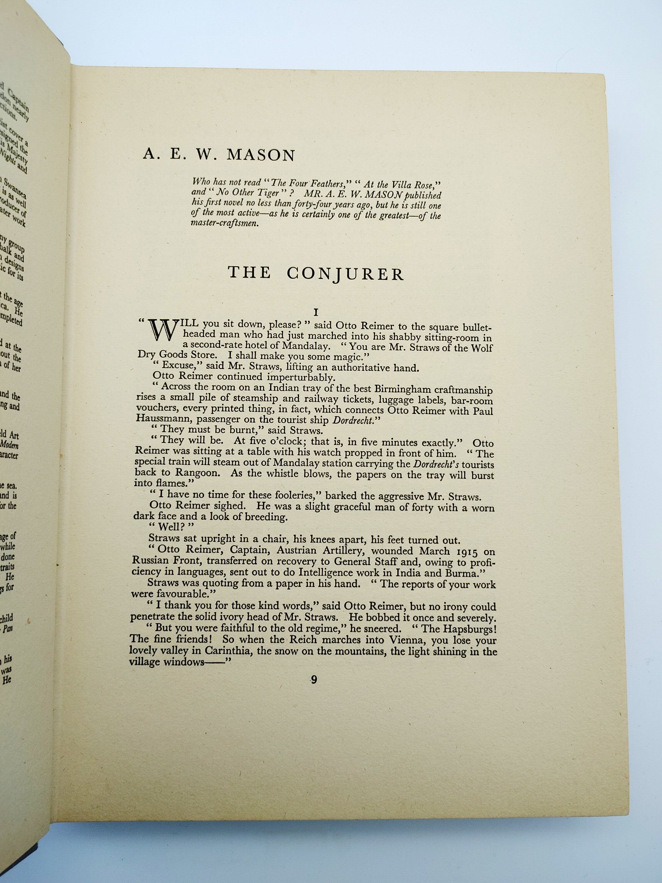 The Conjurer from the first edition of The Queen's Book of the Red Cross (1939)