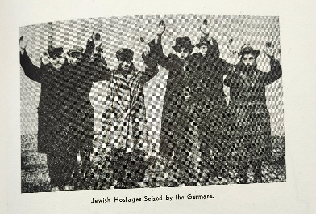 Jewish hostages seized by the Germans from first edition of Armed Resistance of the Jews of Poland (1944)