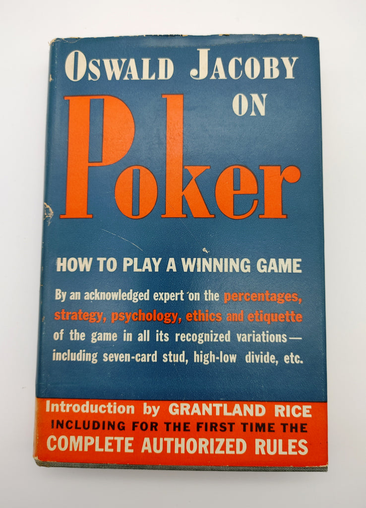 First edition of Oswald Jacoby on Poker (1940)