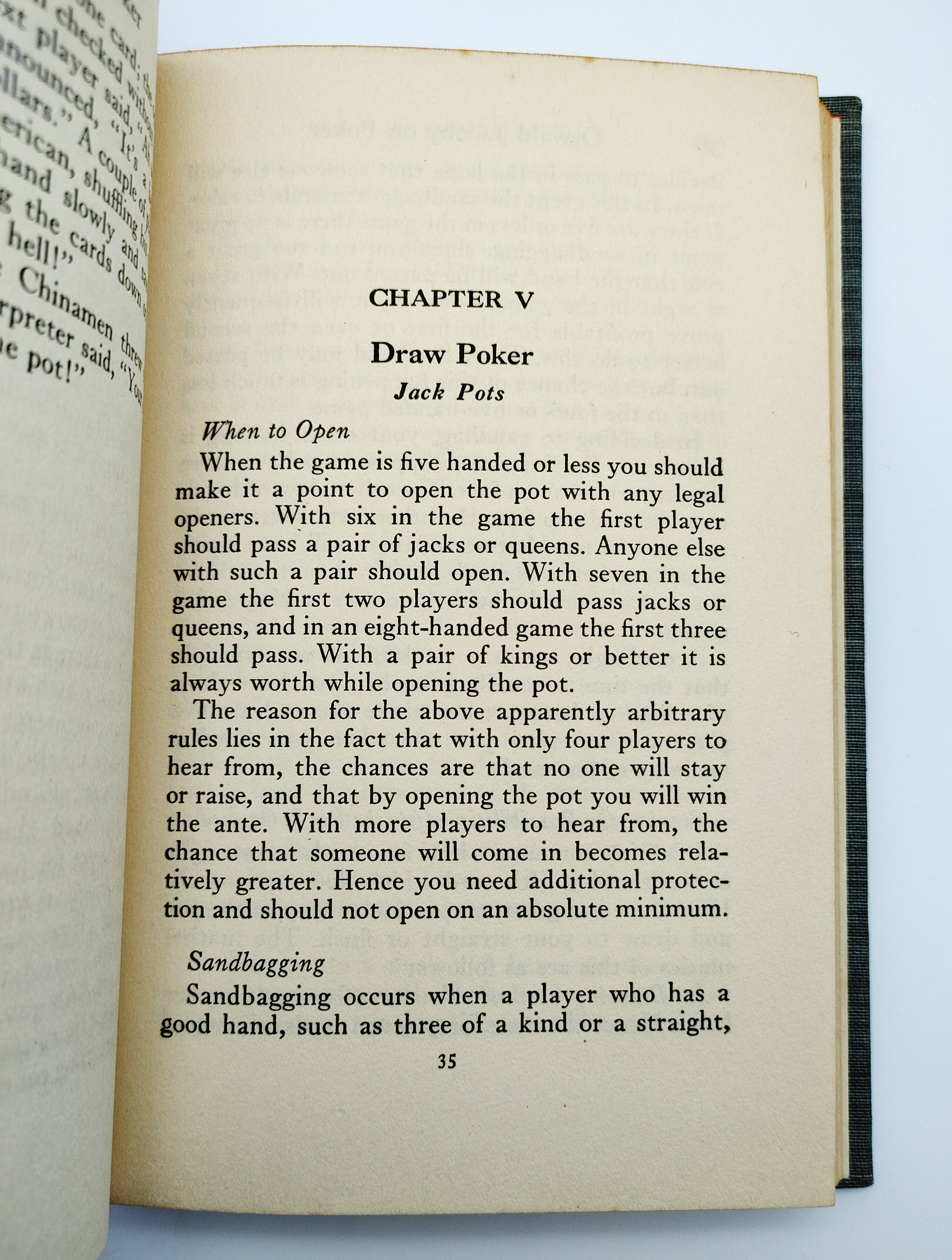 First edition of Oswald Jacoby on Poker (1940)