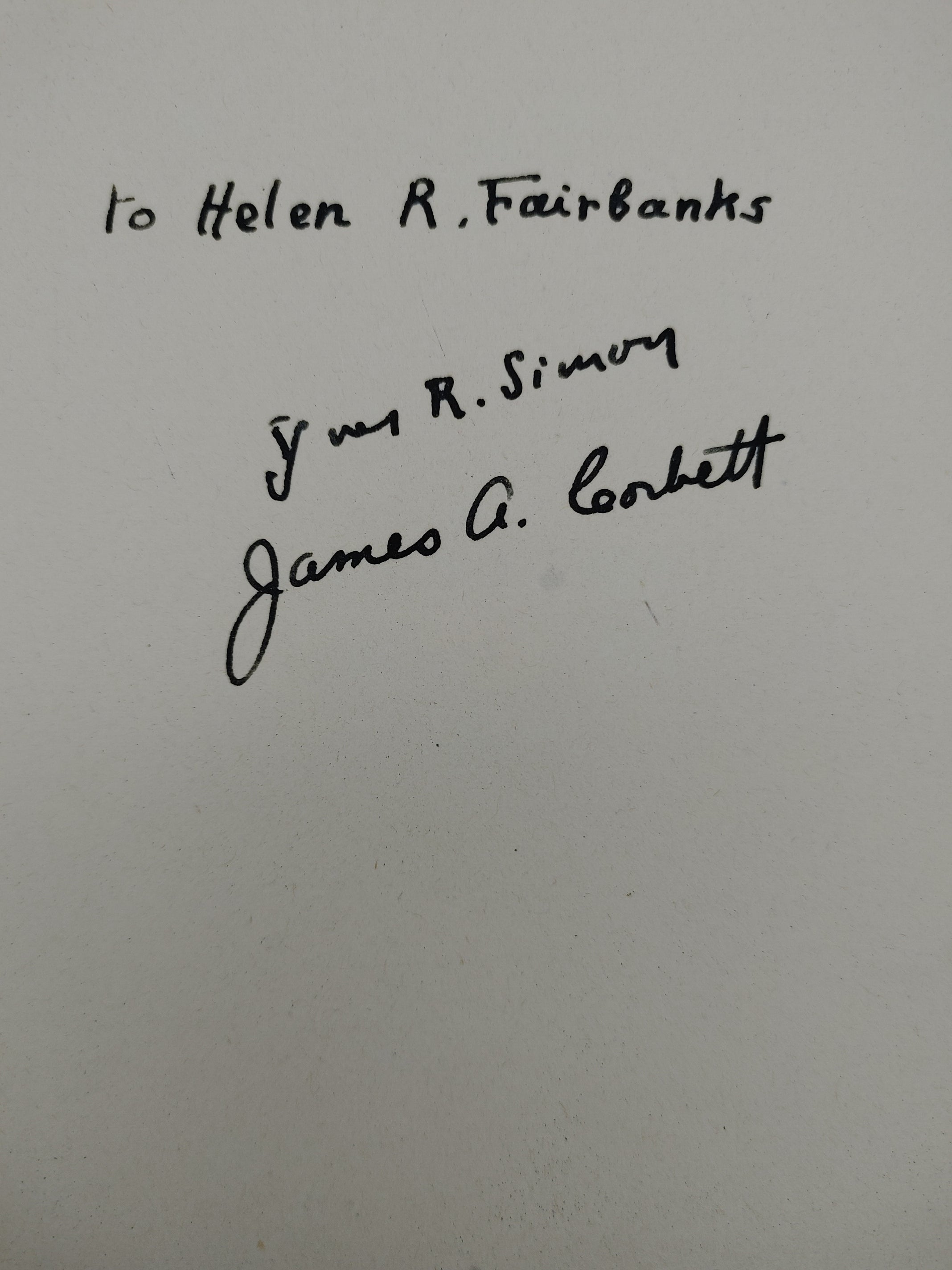 Inscription from the first edition of Yves Simon's Road to Vichy (1942)